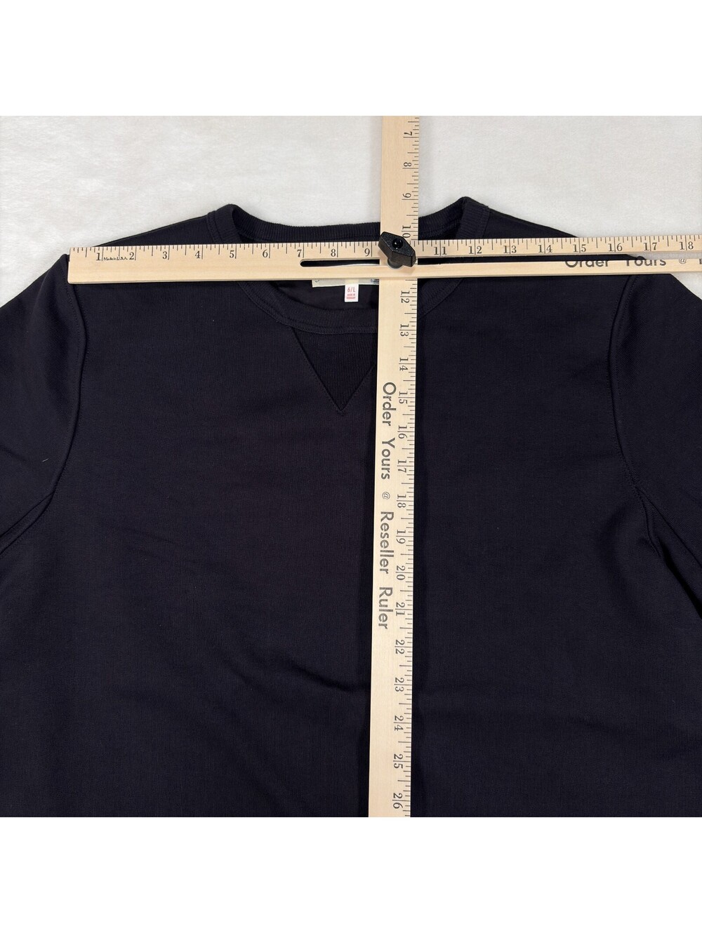 Merz b. Schwanen 6/L Black Crewneck Sweatshirt Made In Germany - Picture 11 of 14